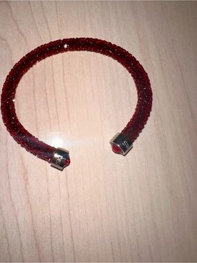 Swarovski Red Open Crystal Cuff Bracelet